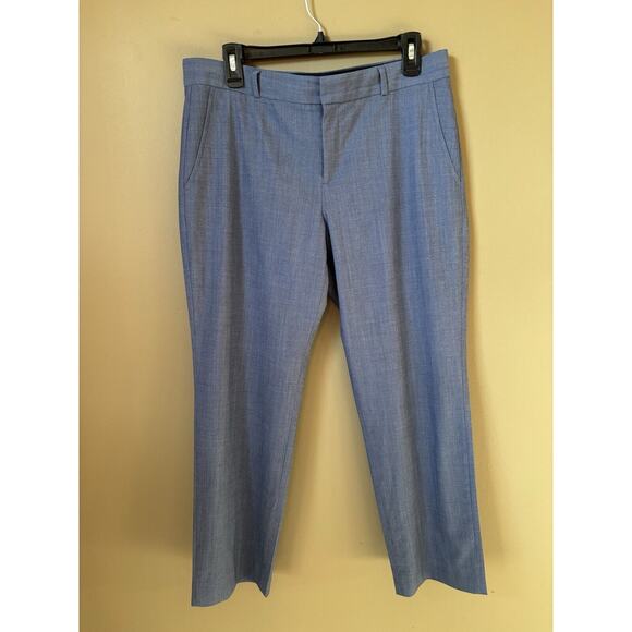 Banana Republic Pants - Banana Republic Ryan Pants Blue 12 P Career Stretch Wool Blend Office